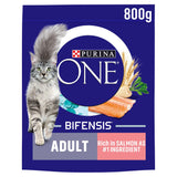 Purina One adult dry cat food salmon 800g, UK version
