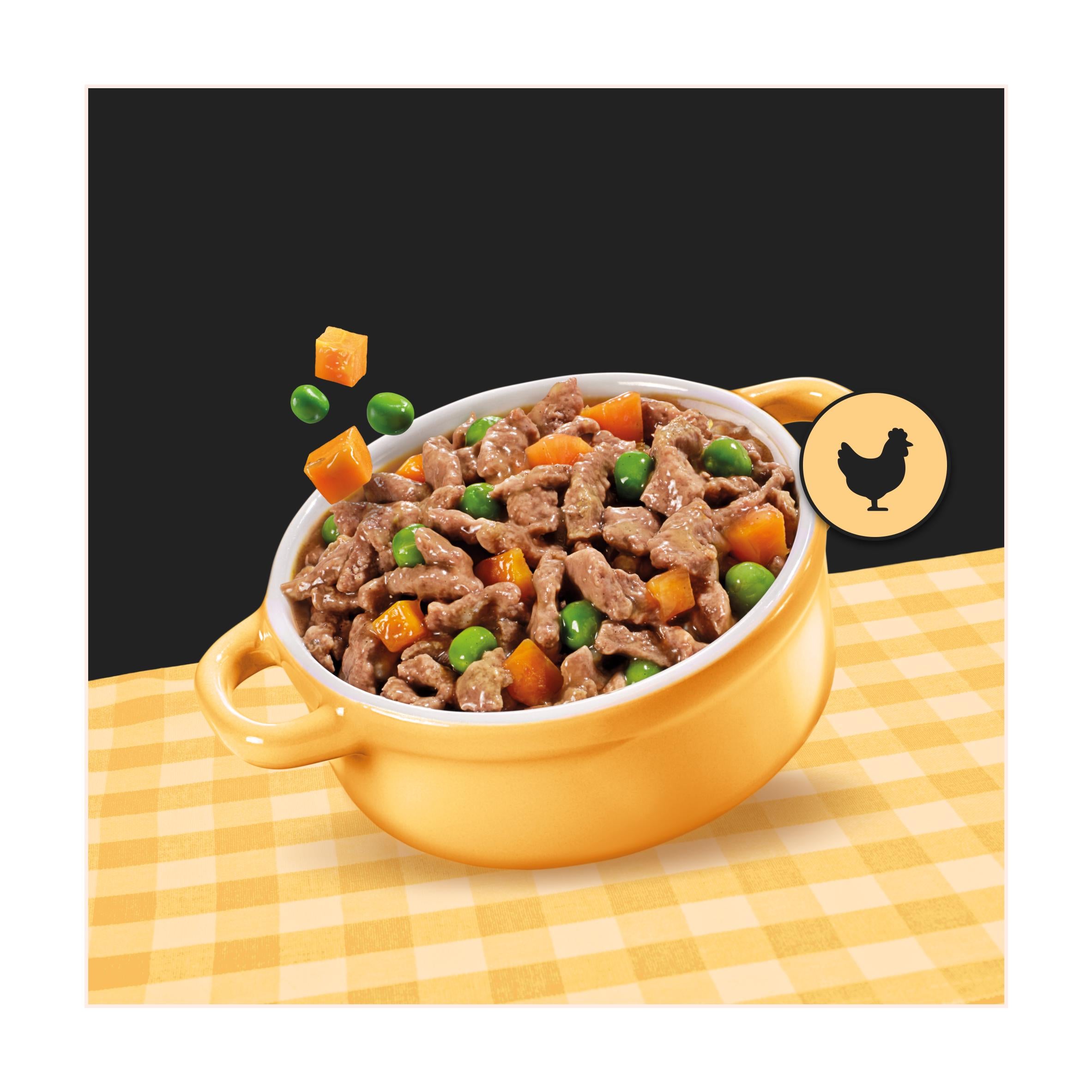 Cesar Country Stew adult wet dog food 8x150g, imported from the UK