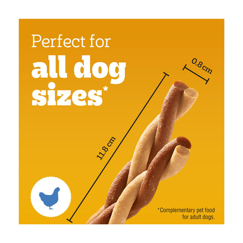 Pedigree dog treats chicken sticks 123g - British product
