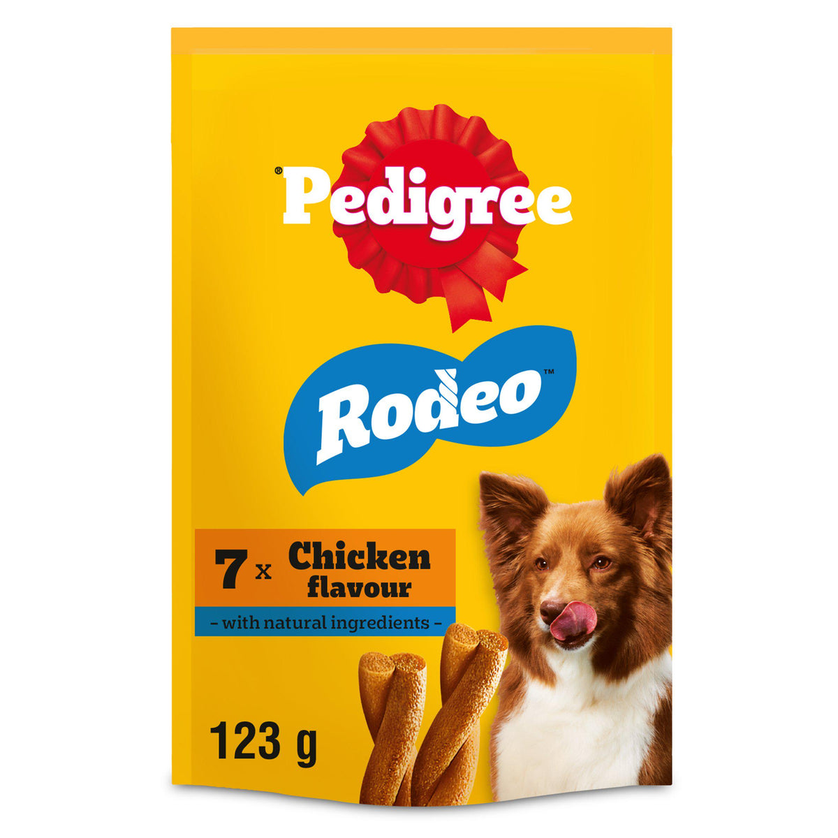 Pedigree dog treats chicken sticks 123g - British product
