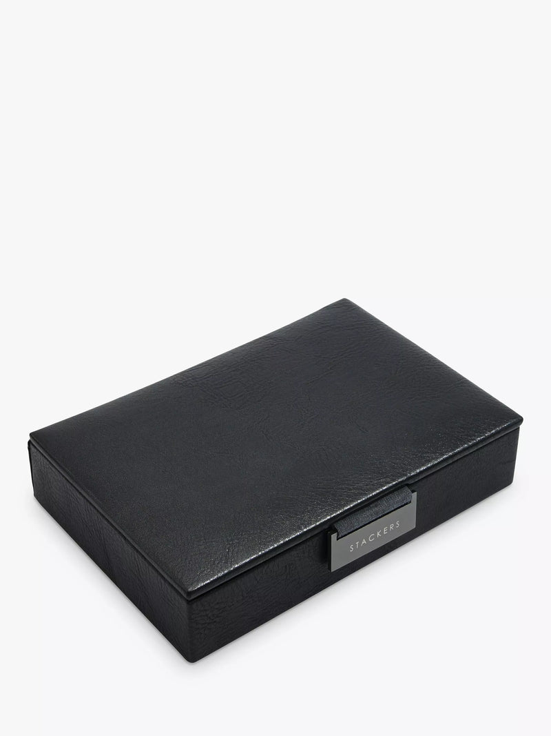 Stackers lidded cufflink storage box (British brand)
