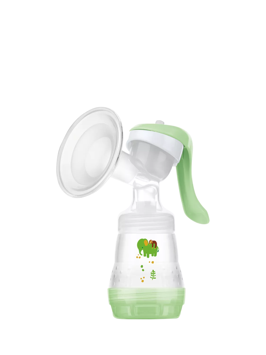 MAM manual breast pump with soft silicone funnel - British product