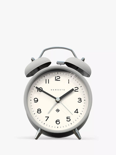 John Lewis Newgate Clocks Charlie Twin Bell Echo Silent Sweep Analogue Alarm Clock- Buy online at McGrocer