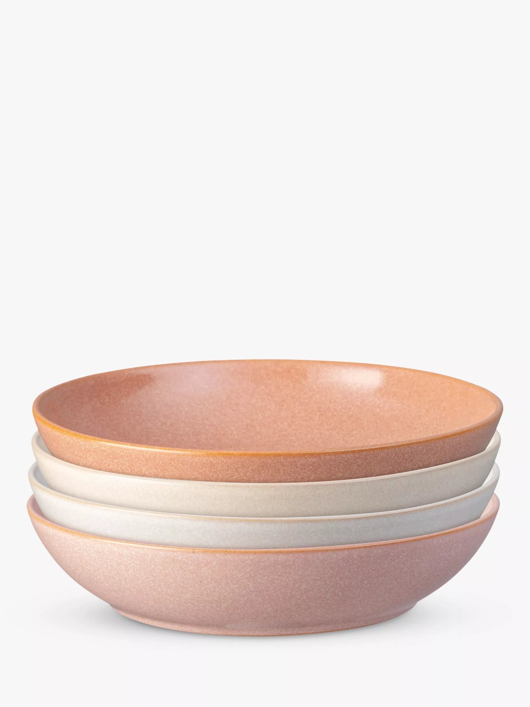Denby Quartz Rose pasta bowls 22cm set of 4, UK version