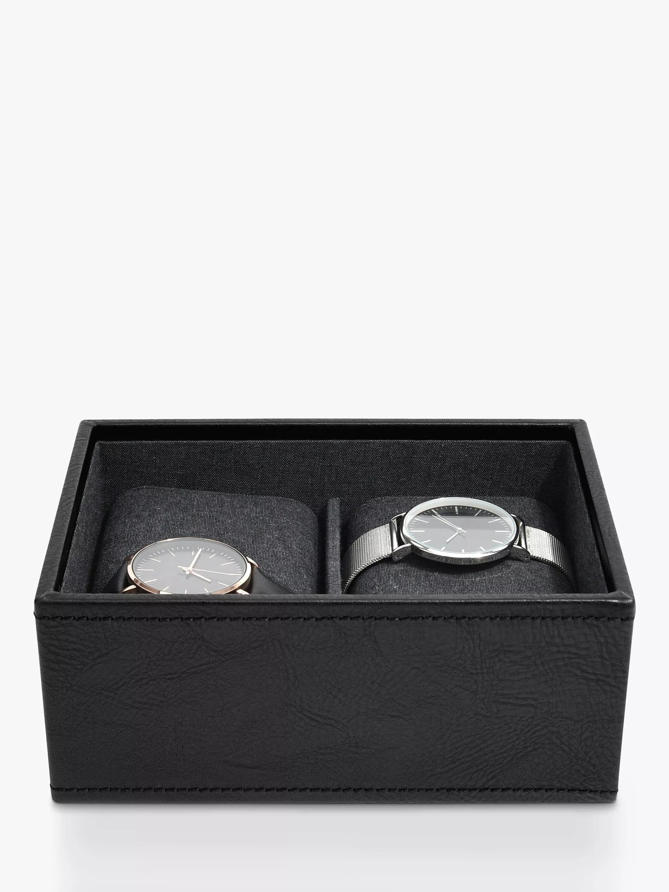 Stackers Men's Mini Watch & Cufflink Box (British brand)