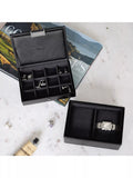 Stackers Men's Mini Watch & Cufflink Box (British brand)