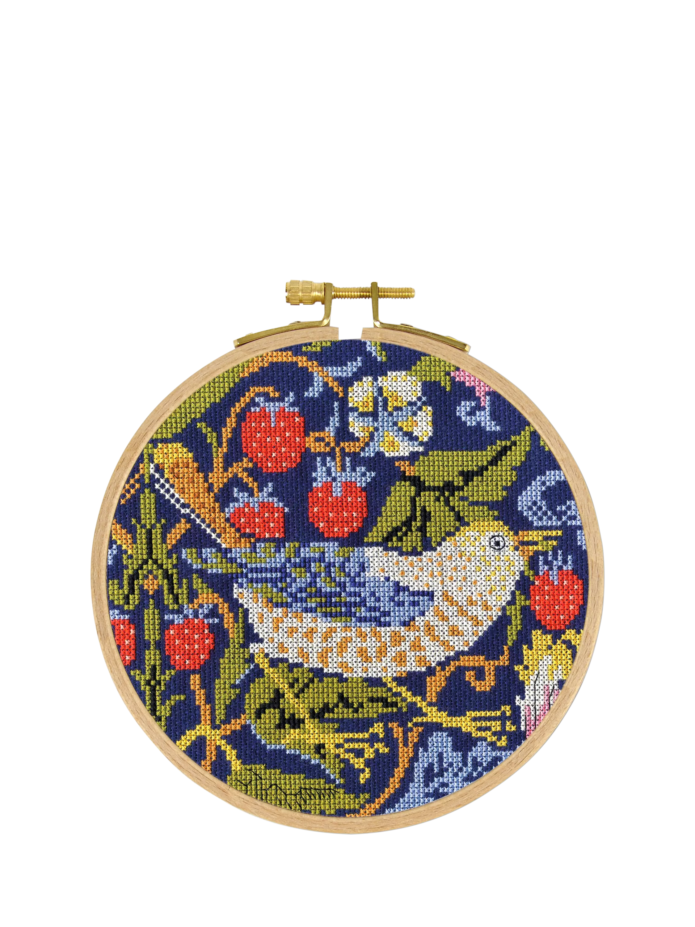DMC William Morris Strawberry Thief cross stitch kit - British product