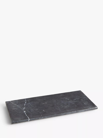 John Lewis Black Marble Accessory Tray with White Veins- Buy online at McGrocer