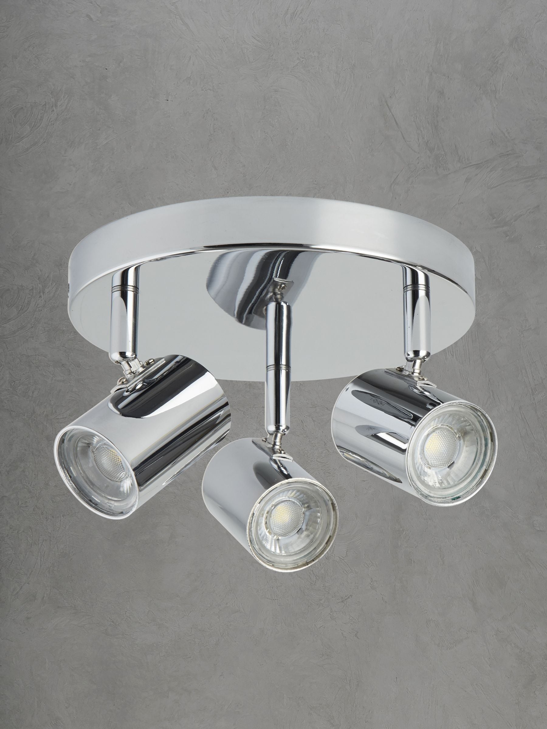 Searchlight chrome Rollo ceiling light 3 spots (British brand)