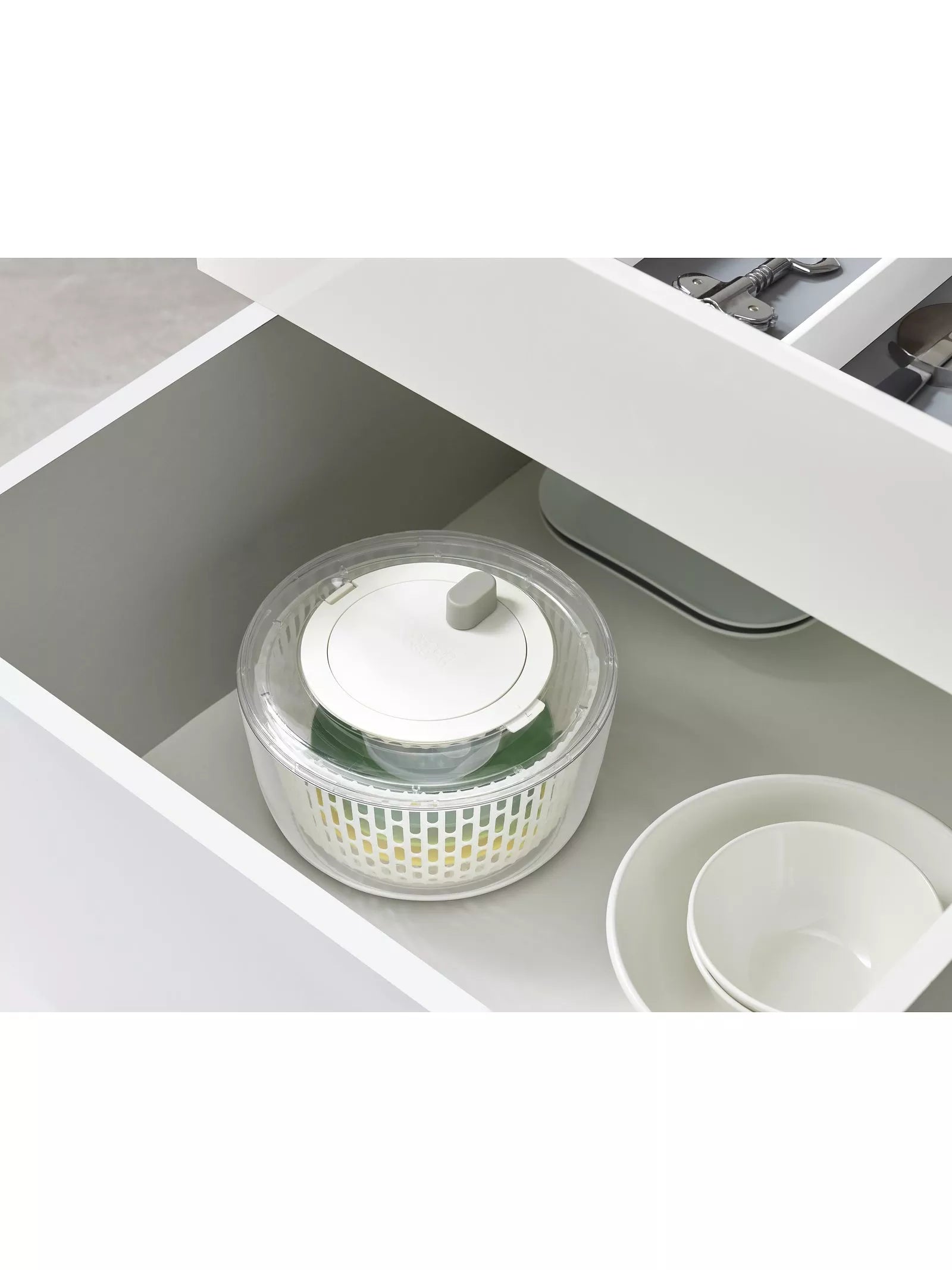 Joseph Joseph salad spinner and preparation set Clear/Green 4 Piece, UK version