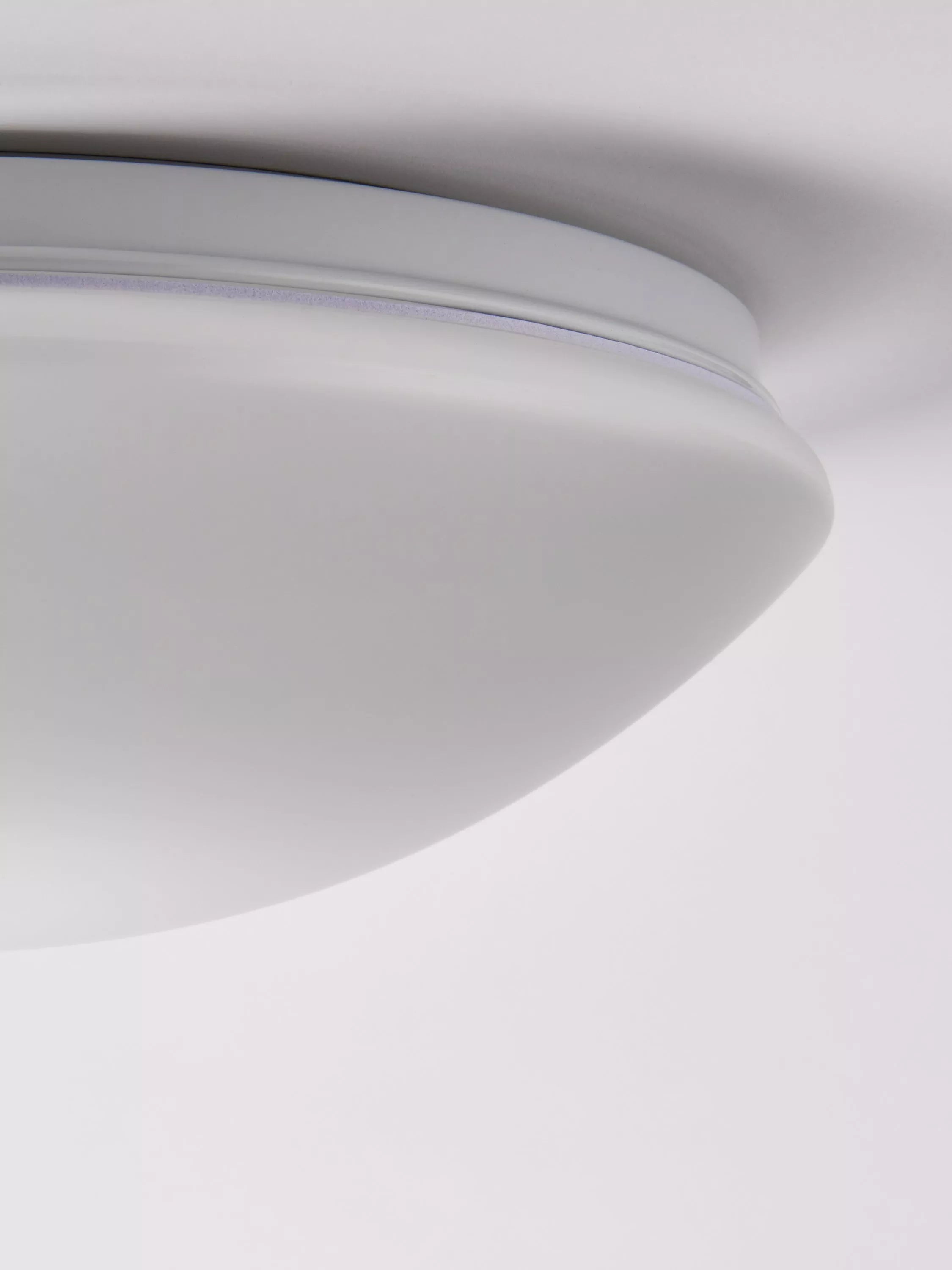 John Lewis Saint LED flush bathroom ceiling light white H10x31cm (British brand)