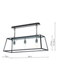 Där Academy 3 Light Bar Ceiling Light - British product