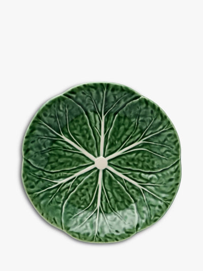 John Lewis Bordallo Pinheiro Cabbage Earthenware Side Plate Green 19cm- Buy online at McGrocer