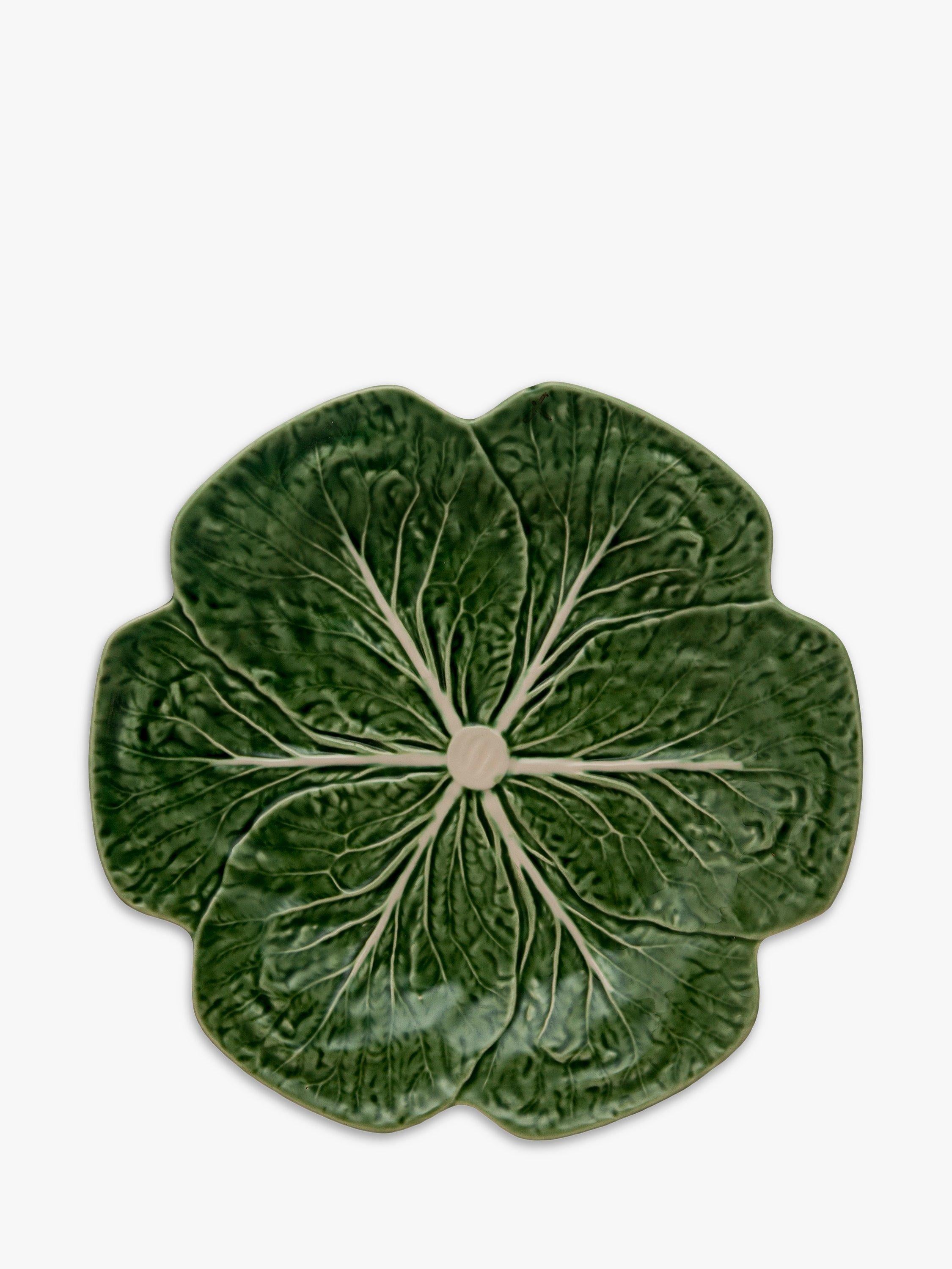 Bordallo Pinheiro cabbage earthenware dinner plate 26.5cm - British product