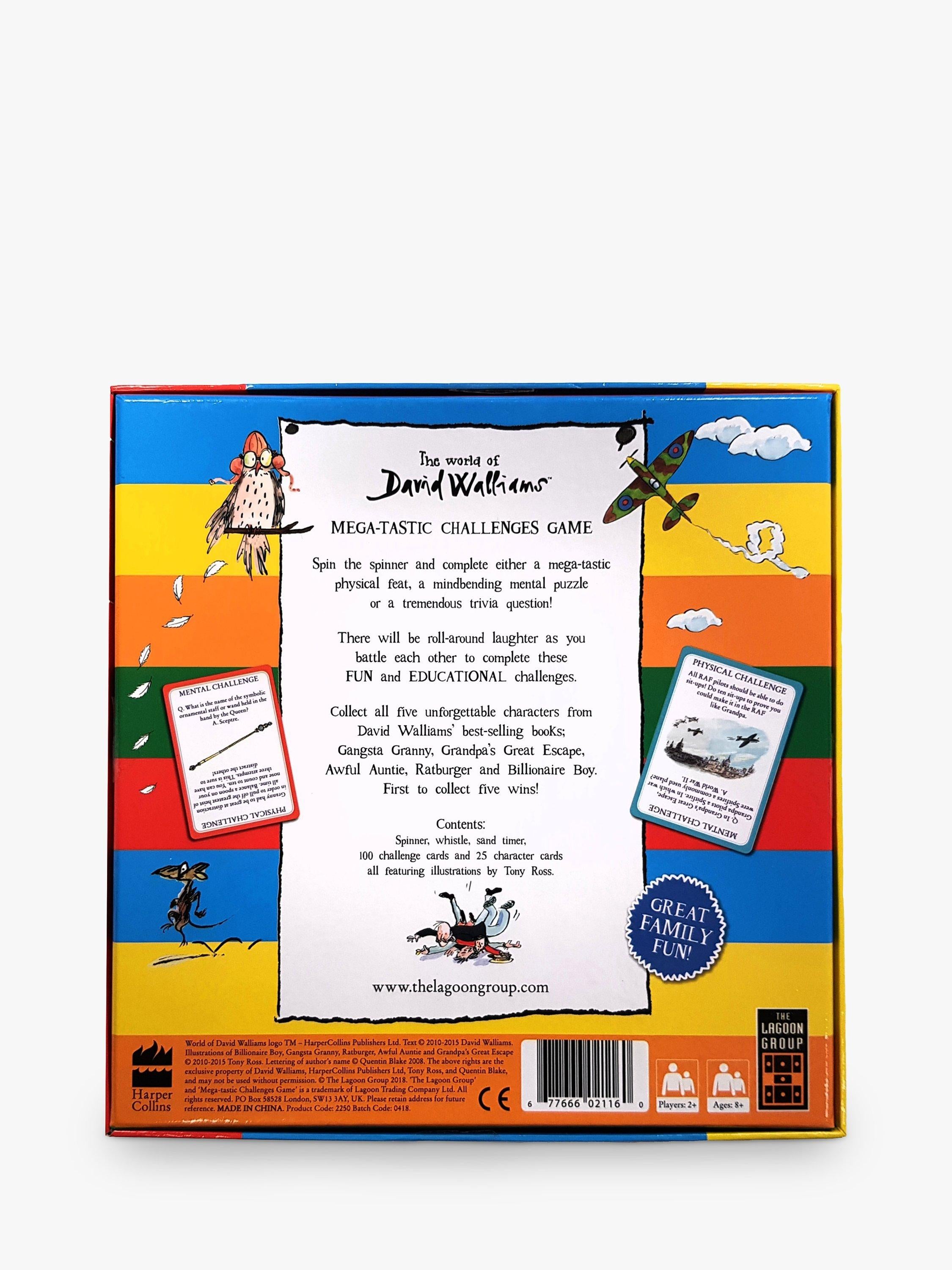 David Walliams Mega-tastic Challenges Game board game - British product