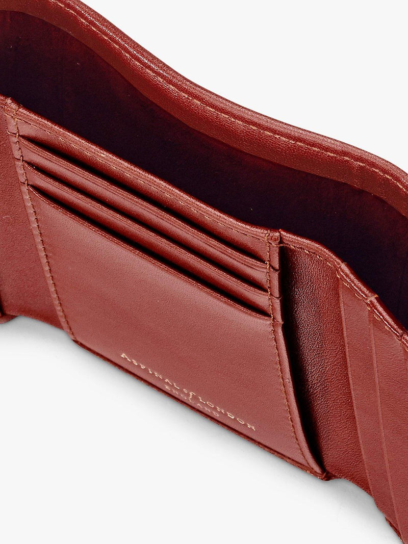 Aspinal of London trifold wallet smooth leather, UK version