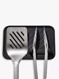 OXO Good Grips 3-piece BBQ tool set with tongs turner rest (British brand)