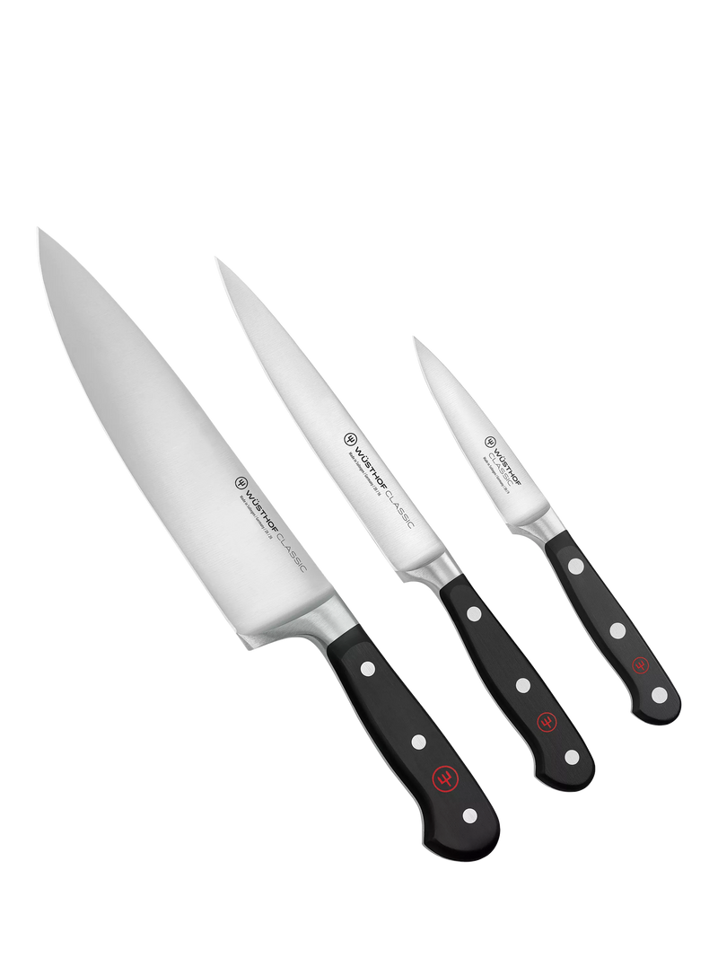 WÜSTHOF Classic 20cm 16cm 9cm knife set (British brand)