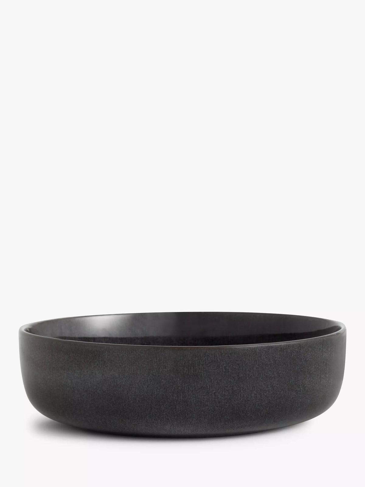 Grey reactive glaze stoneware serving bowl, 27cm, imported from the UK