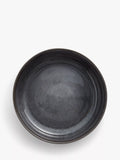 Grey reactive glaze stoneware serving bowl, 27cm, imported from the UK