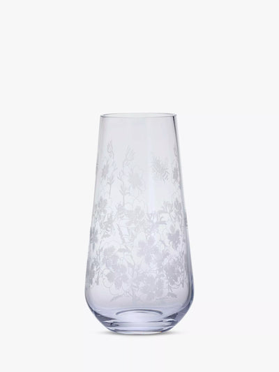 John Lewis Dartington Crystal Bloom Potentilla Tapered Glass Vase Clear 26cm- Buy online at McGrocer