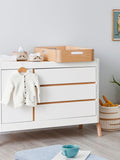 Gaia Baby Hera cot top changer with deep rim - British product