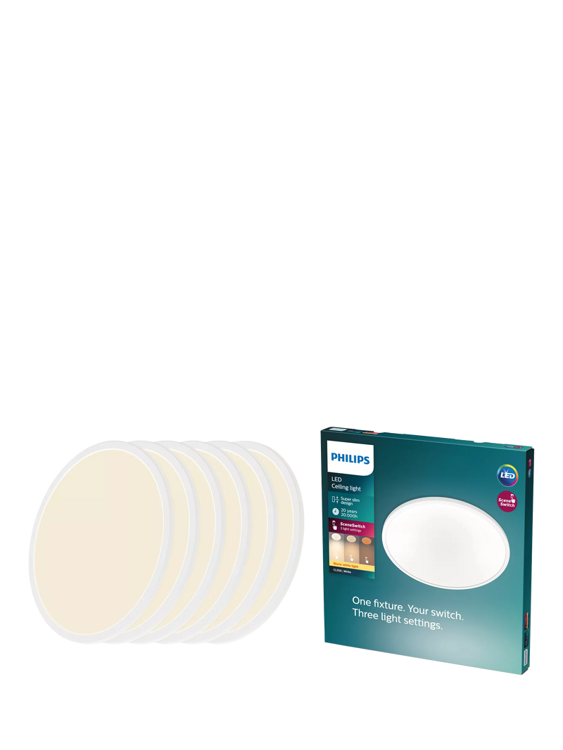 Philips Superslim CL550 flush ceiling light 25cm - British product