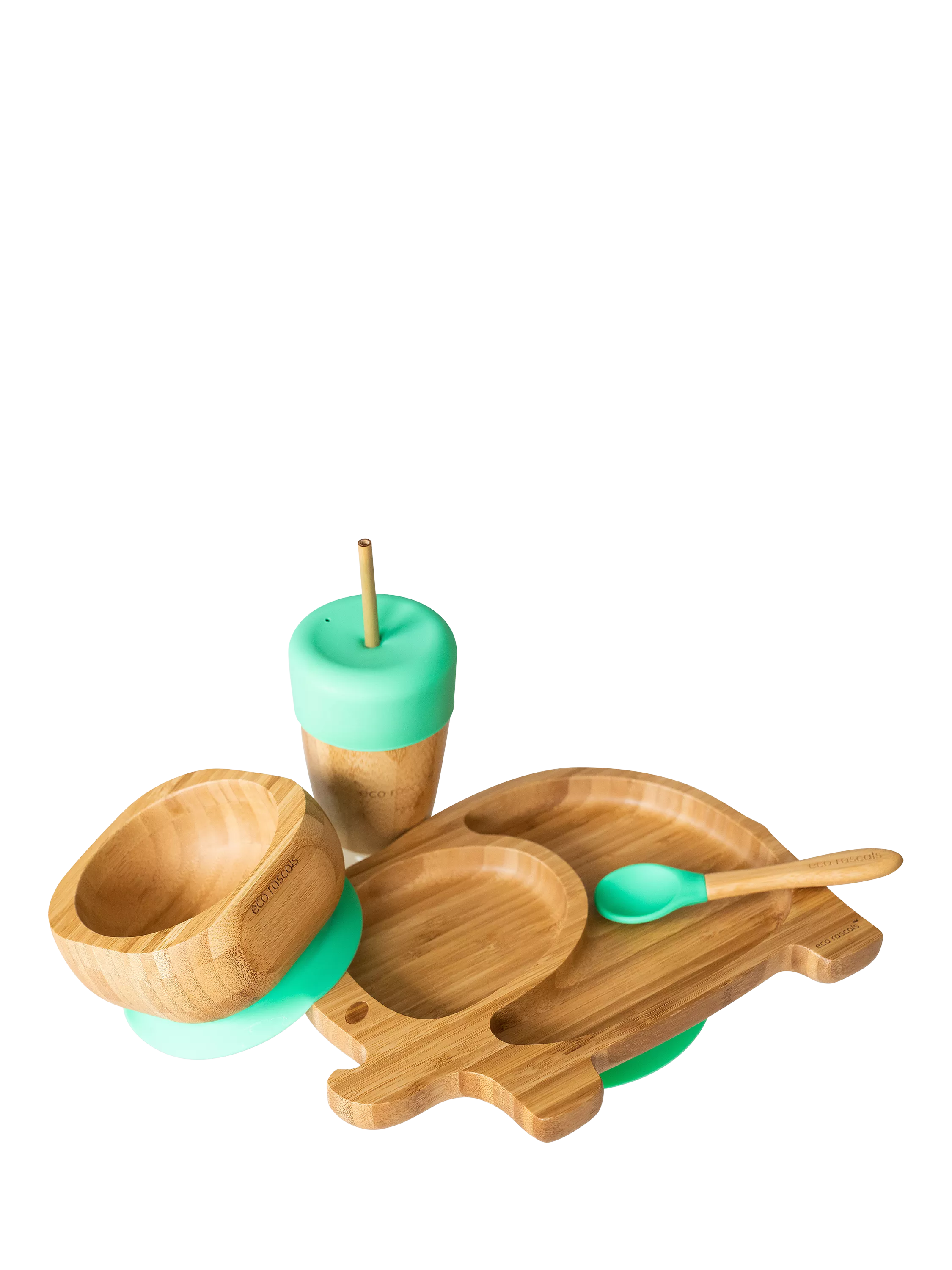 eco rascals Bamboo Elephant Weaning Dinner Set, UK version