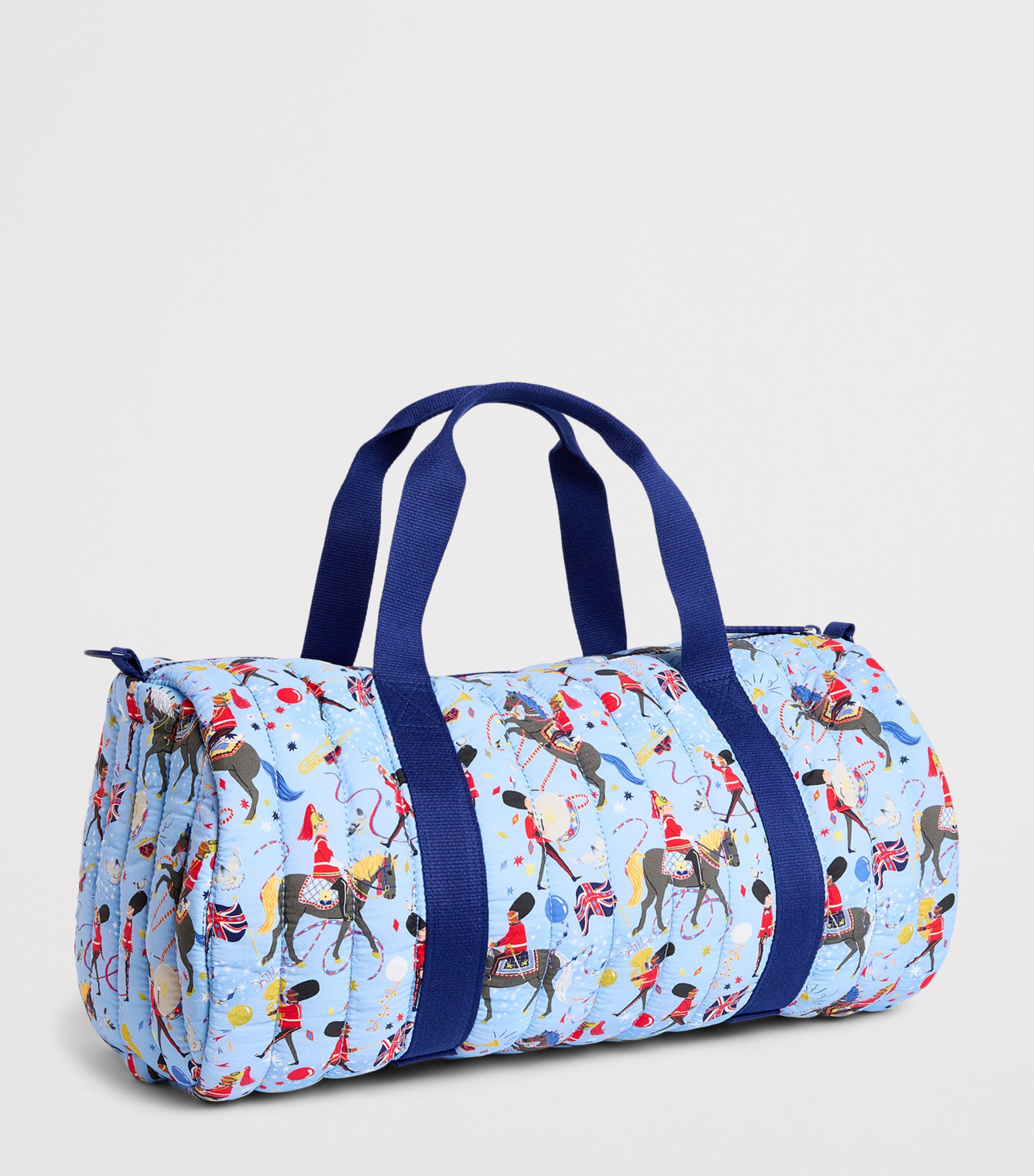 Harrods quilted Trooping the Colour duffle bag, imported from the UK