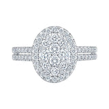 Costco 1.00ct diamond cluster ring 14ct white gold (British brand)