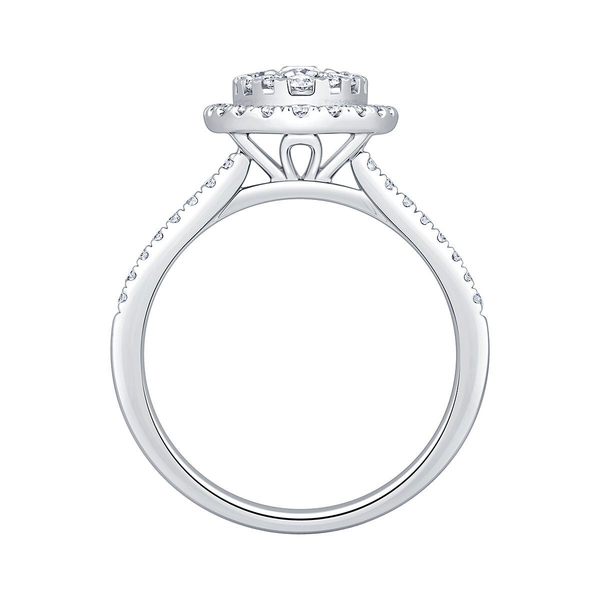 Costco 1.00ct diamond cluster ring 14ct white gold (British brand)