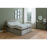 Mibed Kingsize adjustable bed and mattress Dark Grey, imported from the UK