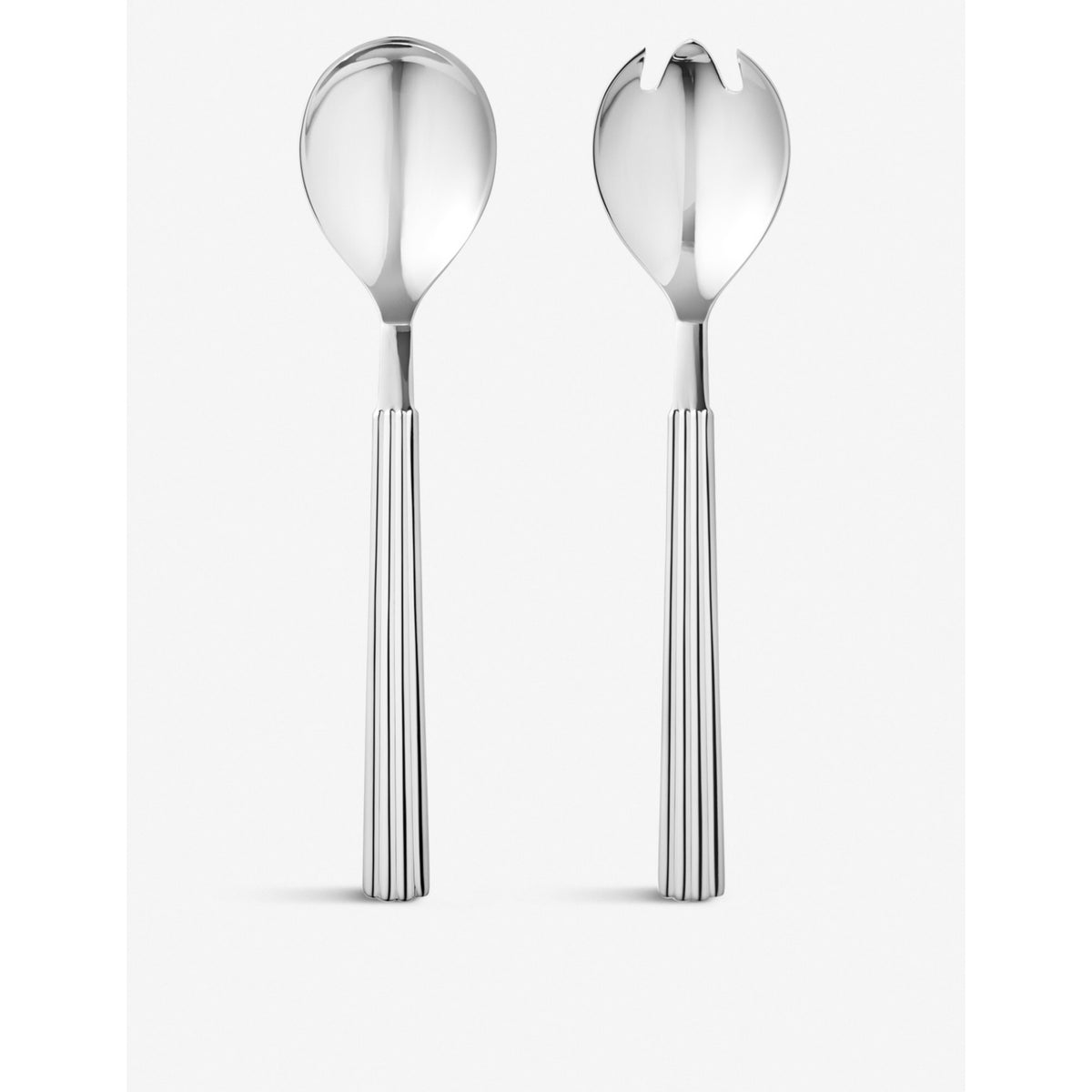 Georg Jensen Bernadotte stainless steel salad servers 23cm, imported from the UK