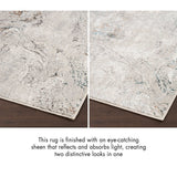 Nourison Glitz Grey Space Runner rug 69 x 229 cm - British product