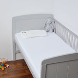 Panda bamboo cot bed fitted sheets 2 pack white - British product