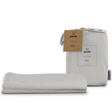 Panda bamboo cot bed fitted sheets 2 pack white - British product