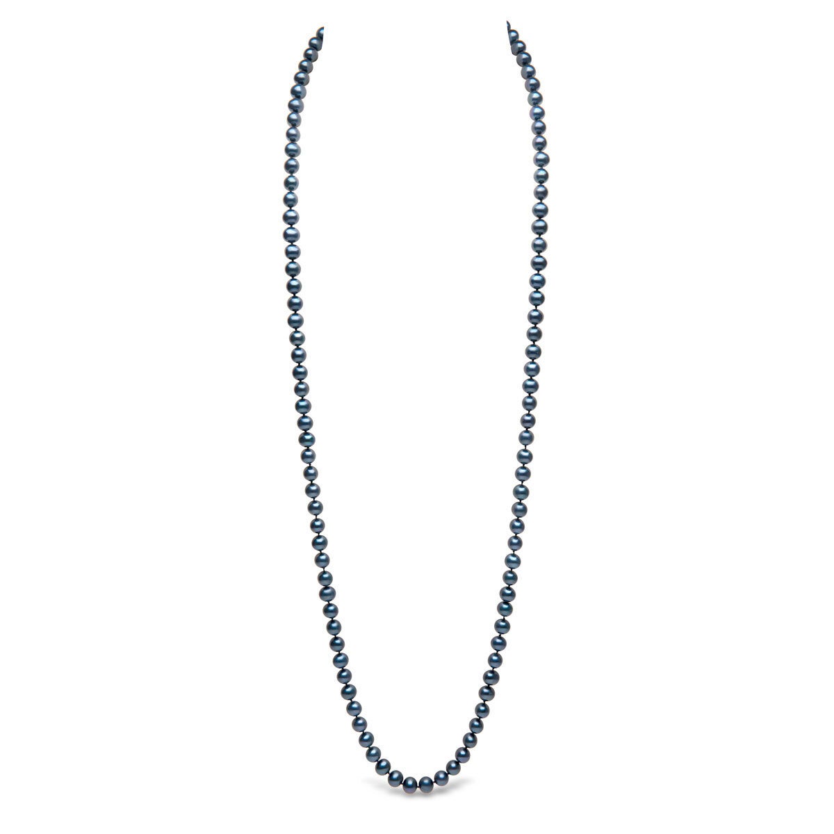 Costco black pearl necklace 7.5-8mm 18ct gold (British brand)