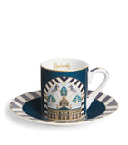 Harrods Enchanted Emporium Building bone china espresso cup and saucer, UK version