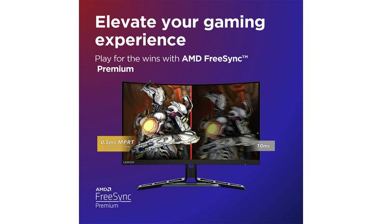 Lenovo gaming monitor R27fc-30 27 inch, UK version
