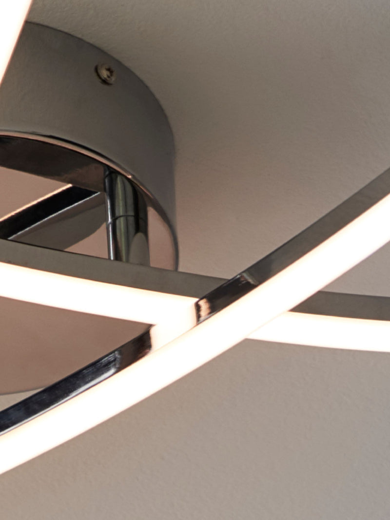 Next Chrome Amari LED ceiling light, UK version