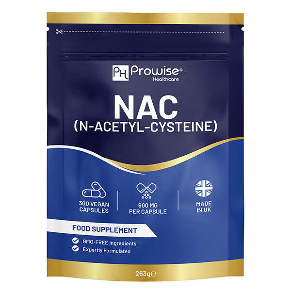 Prowise NAC supplement 600mg 300 capsules, UK version