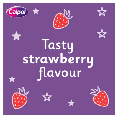 Calpol infant paracetamol strawberry flavour oral suspension 100ml - British product
