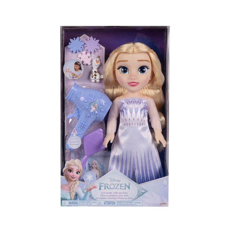 Disney Princess Elsa large doll with hair play set, UK version