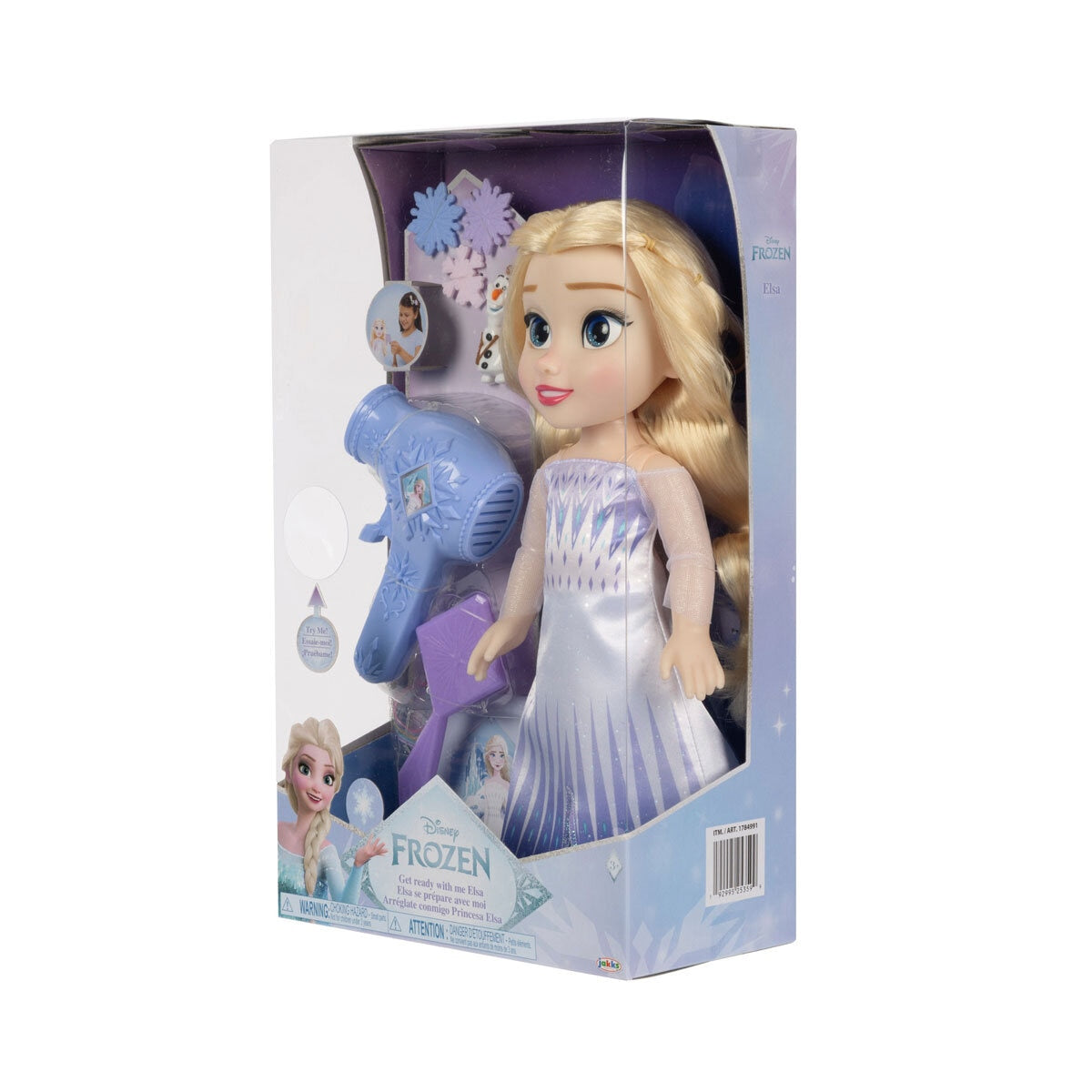 Disney Princess Elsa large doll with hair play set, UK version