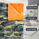 Ashford Home faux fur slumber bag camouflage 137x142 cm, imported from the UK