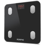 Renpho smart Bluetooth bathroom scale black, imported from the UK