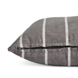 Habitat yarn dye stripe cushion charcoal 43x43cm, imported from the UK