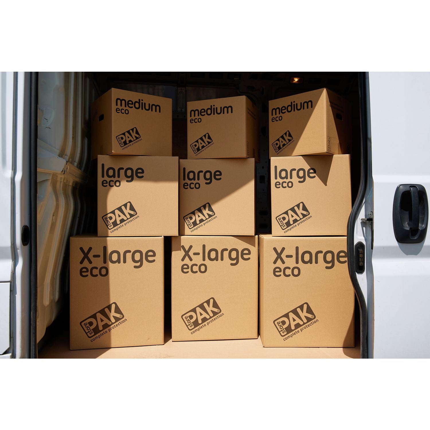 StorePAK large eco cardboard storage boxes set of 5, imported from the UK