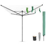 Brabantia rotary washing line 50m with ground spike - British product