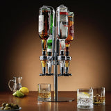 Menkind four bottle bar optic drinks dispenser, UK version
